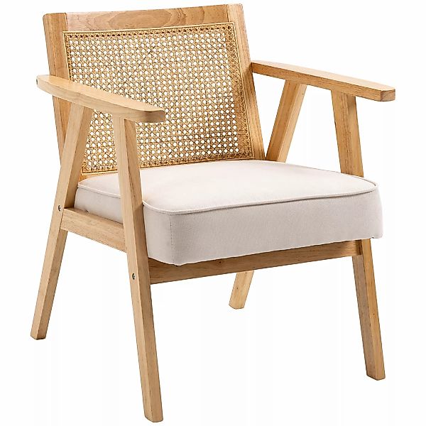 HOMCOM Sessel Wohnzimmer Relaxsessel mit Armlehnen, Sitzkissen, Loungesesse günstig online kaufen