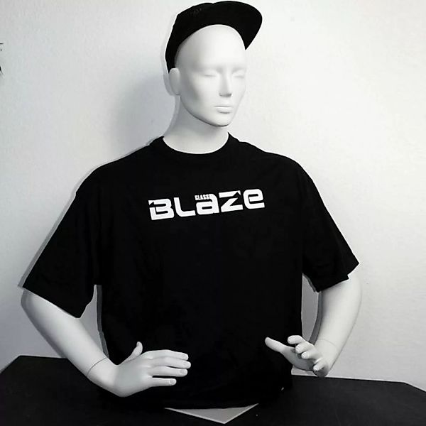 BLAZEGLASS Print-Shirt T-Shirt mit Logodruck 100% Baumwolle günstig online kaufen