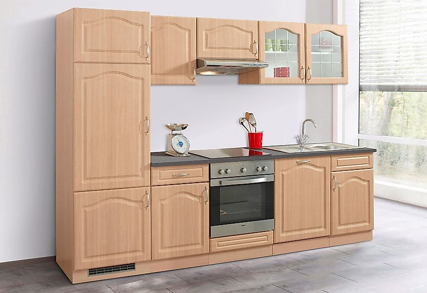 wiho Küchen Küchenzeile »Linz«, mit E-Geräten, Breite 280 cm günstig online kaufen