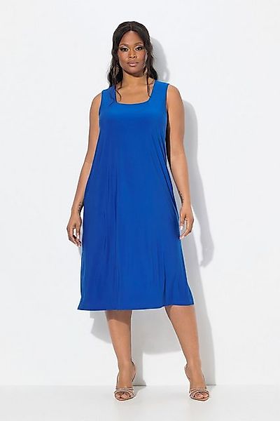 Ulla Popken Cocktailkleid Jersey-Kleid A-Linie Carree-Ausschnitt günstig online kaufen