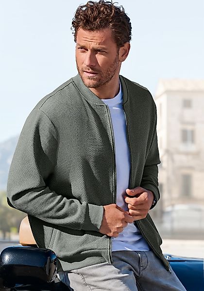 John Devin Sweatjacke "aus Struktur-Qualität" aus Struktur-Qualität günstig online kaufen