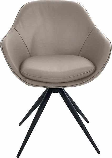 K+W Komfort & Wohnen Drehstuhl "ZOOM" () 4-Fuß Drehstuhl mit Gestell aus Me günstig online kaufen