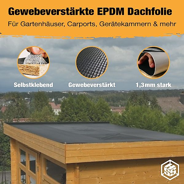 Hanse Syntec Systems Dachbahn Dachfolie selbstklebendes EPDM "EasyStick"- 5 günstig online kaufen