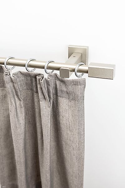GARESA Gardinenstange "CUBUS" Ø 20 mm 1 läufig-läufig Wunschmaßlänge Vorhan günstig online kaufen