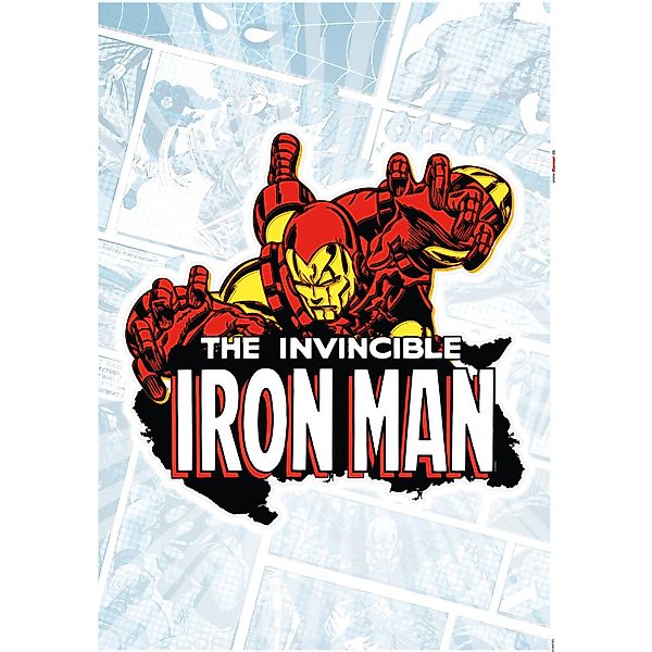 Komar Wandtattoo "Iron Man Comic Classic - Größe 50 x 70 cm" selbstklebend, günstig online kaufen