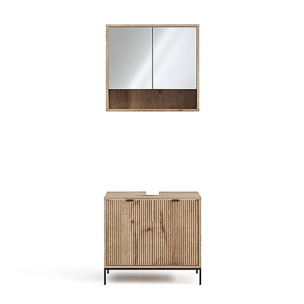 Vicco Badmöbel-Set Eliza Viking Oak 2 Teile günstig online kaufen