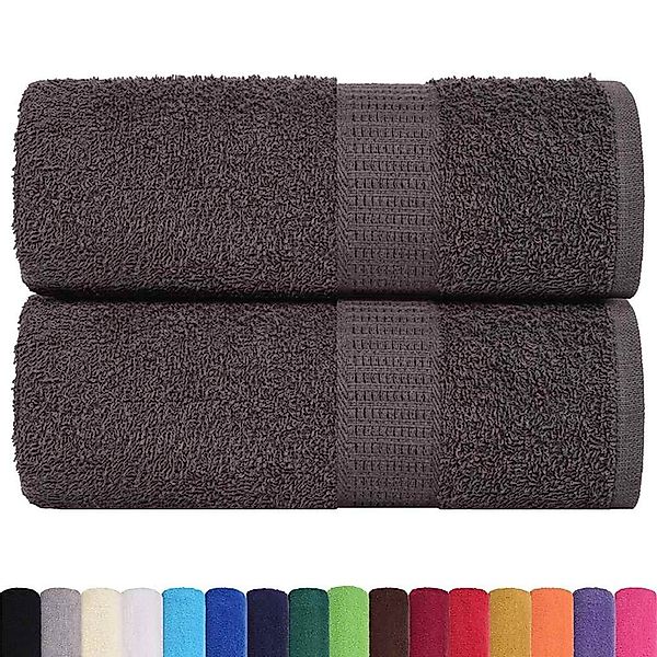 vidaXL Handtuch Seiftücher 2 Stk. Anthrazit günstig online kaufen
