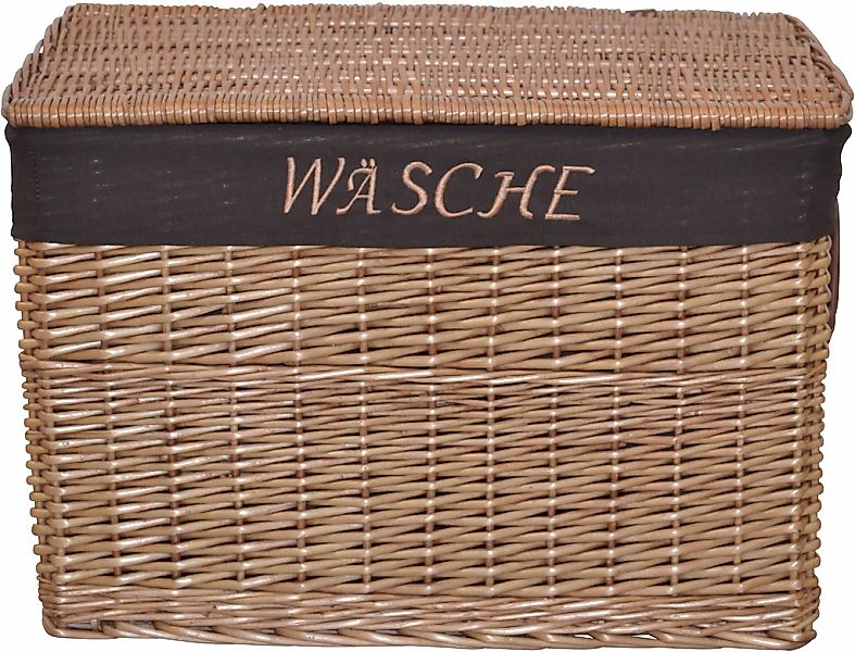 HOFMANN LIVING AND MORE Wäschekorb, aus Weide, handgefertigt, mit herausneh günstig online kaufen