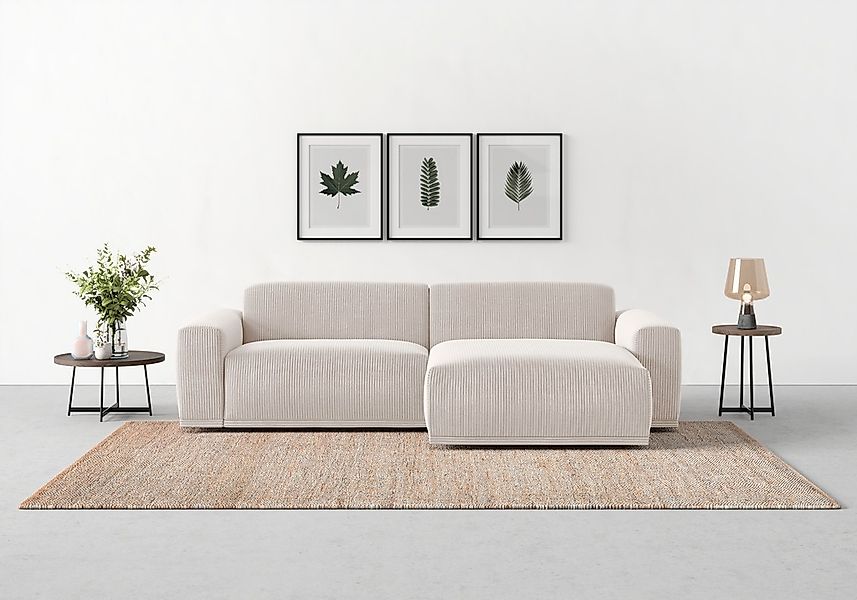 TRENDMANUFAKTUR Ecksofa "Braga, mit hochwertigem Kaltschaum, L-Form, in Cor günstig online kaufen