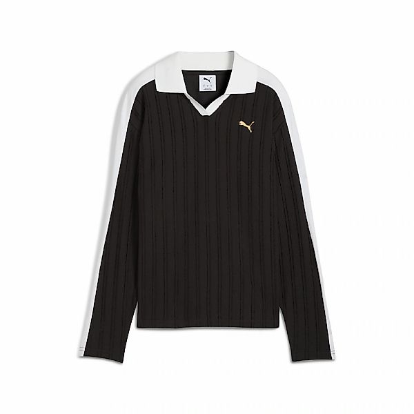 PUMA Poloshirt "T7 Relaxed Langarm-Polo Damen" günstig online kaufen