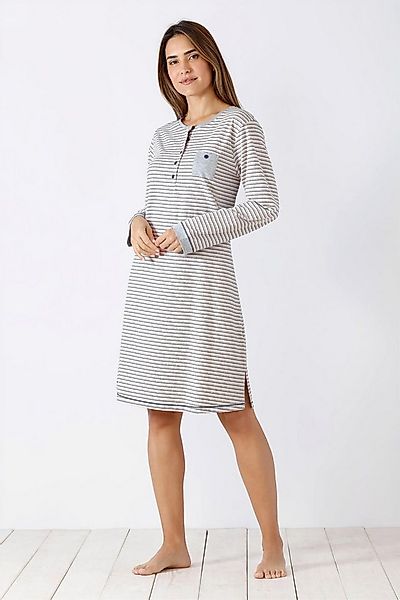 Hajo Nachthemd Damen Nachthemd mit Bündchen Klima-Light® Single Jersey günstig online kaufen