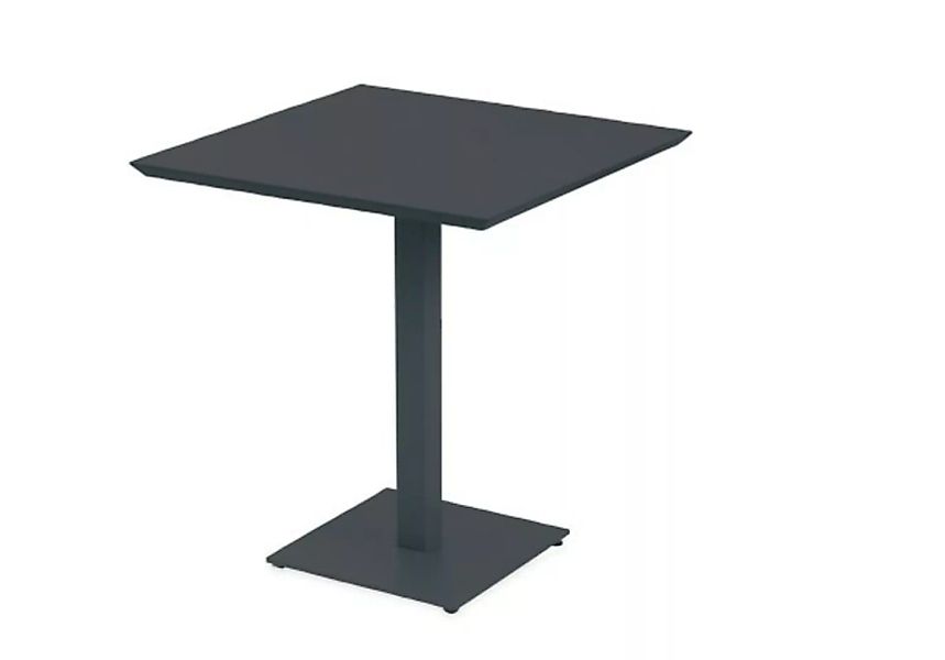 Gartentisch Mogan aus Metall 70x70 cm schwarz günstig online kaufen
