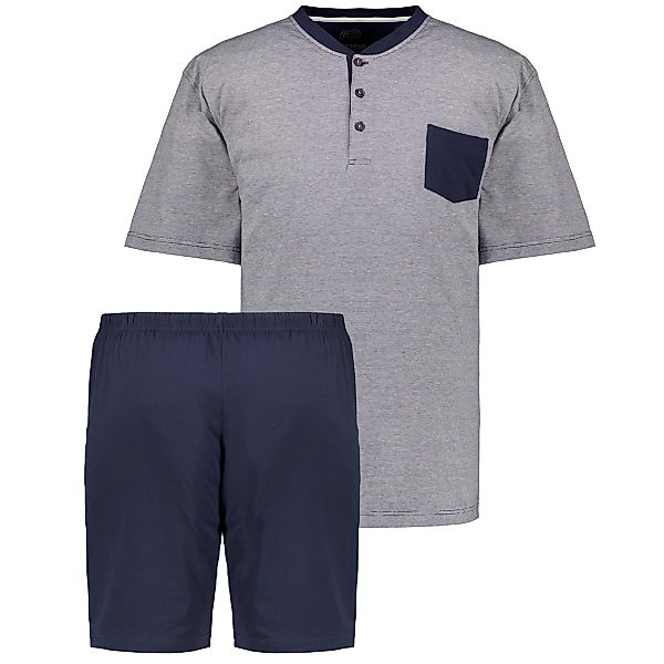 Ceceba Kurzer Schlafanzug mit Serafinokragen Farbe marine Größe: 64/66 günstig online kaufen