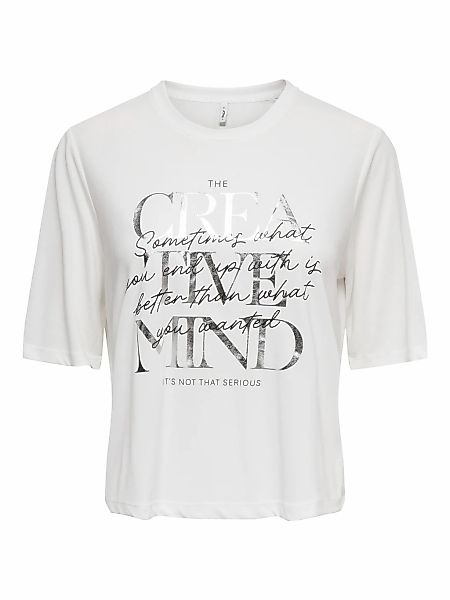 ONLY Kurzarmshirt "ONLFREE MAYA S/S PRINT TOP BOX JRS" Materialmix, regular günstig online kaufen