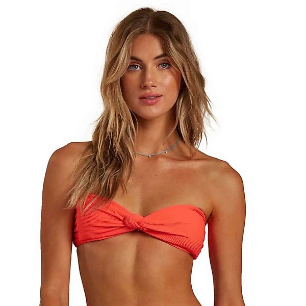 Billabong Tanlines Lulu Bandeau Bikini Oberteil M Hot Coral günstig online kaufen