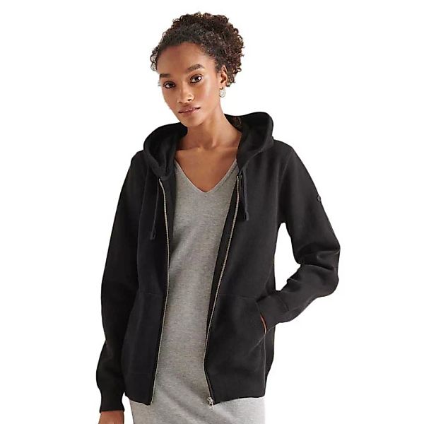 Superdry Essential Cotton Sweatshirt Mit Reißverschluss XS Black günstig online kaufen