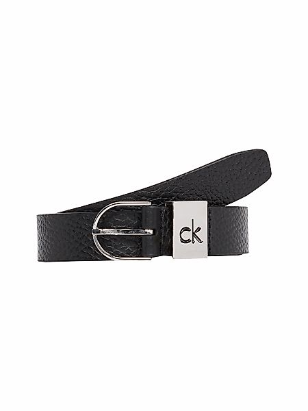 Calvin Klein Ledergürtel "CK LOOP THIN ROUND BUCKLE 2.5", Logoprägung günstig online kaufen