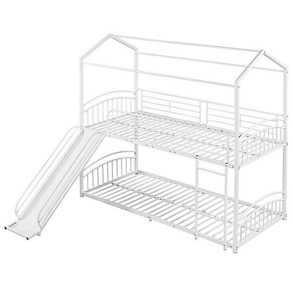Gotagee Kinderbett Hausbett Etagenbett modern Jugendbett Rutsche Flaches Be günstig online kaufen