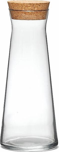 van Well Karaffe "Glas-Karaffe mit Korkdeckel "Eco", 1,0 Liter" ideal für W günstig online kaufen