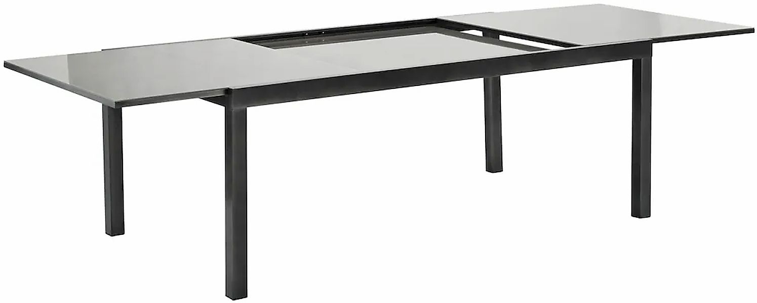 Merxx Gartentisch Rechteckig ausziehbar Grau 300 cm x 110 cm günstig online kaufen