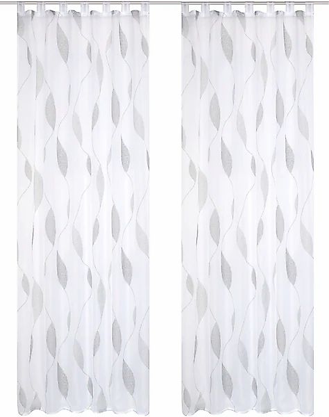 HOME WOHNIDEEN Vorhang »PAOLO«, (2 St.), 2er Pack Schlaufenschal PAOLO bedr günstig online kaufen