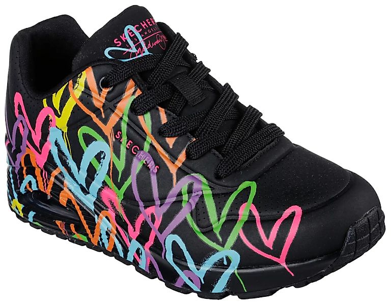 Skechers Sneaker "UNO - HIGHLIGHT LOVE", mit Herzchen-Print, Freizeitschuh, günstig online kaufen