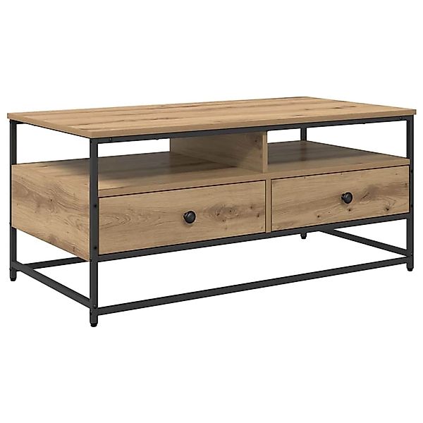 vidaXL Couchtisch Artisan-Eiche 100 x 51 x 45 cm Holzwerkstoff 882765 günstig online kaufen