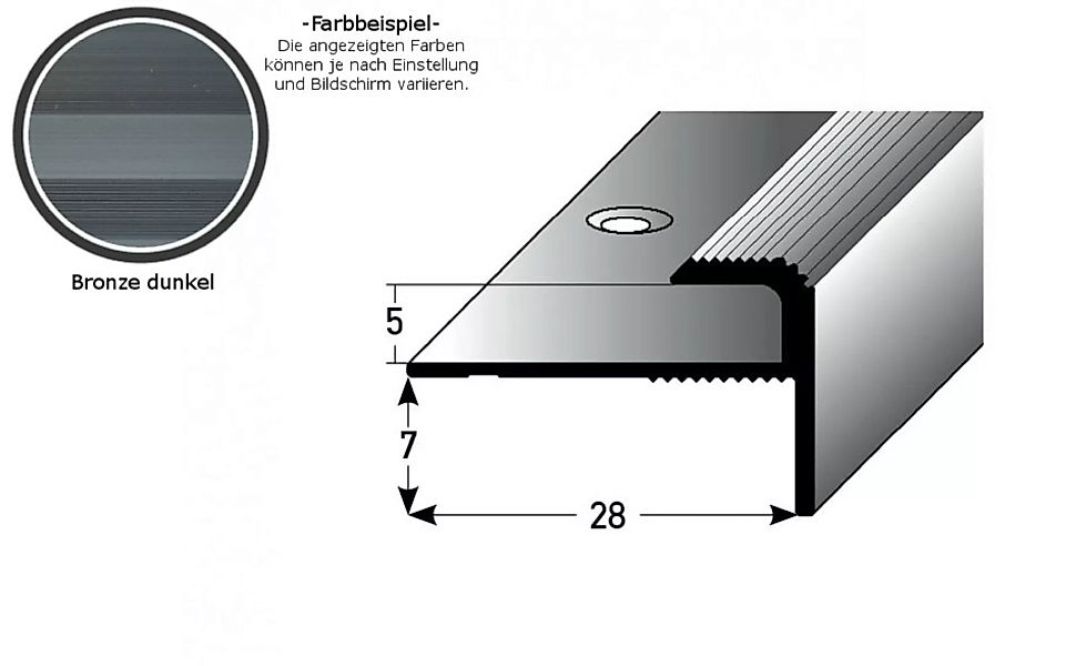 Einschubprofil "Stannington" mit Nase für Designbeläge, Einfasshöhe 5 mm, A günstig online kaufen