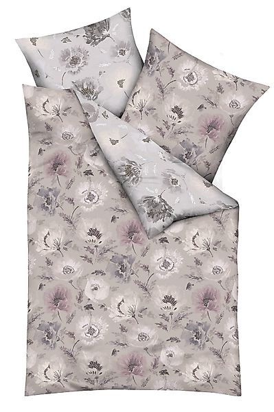 MONDO Bettwäsche MEVA, Braun, Grau, Lila, günstig online kaufen