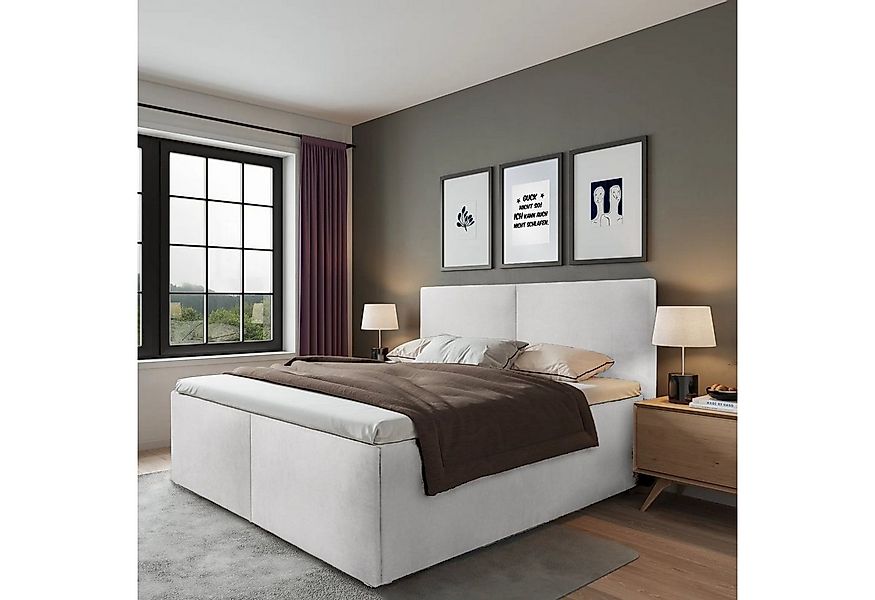 Halmon Schlafkomfort Betten Polsterbett Milano (Mit Bettkasten, erhältlich günstig online kaufen