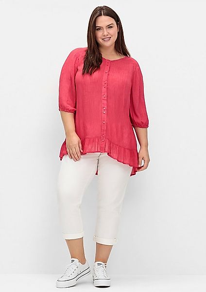 Sheego Klassische Bluse Kurzarmbluse Kurzarm günstig online kaufen