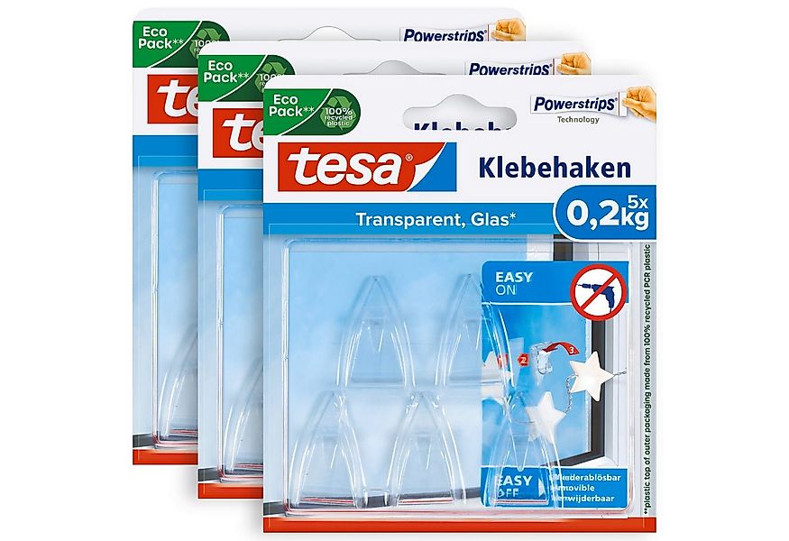 tesa Klebehaken POWERSTRIPS Doppelseitige Klebestreifen mit Bilderhaken, fü günstig online kaufen
