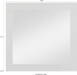 Siebdruckspiegel Toba Silber 45 cm x 45 cm günstig online kaufen