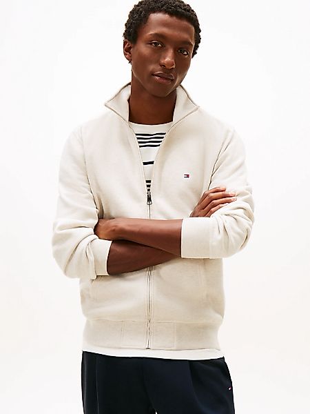 Tommy Hilfiger Sweatjacke "ESSENTIAL FLEECE STAND COLLAR" mit Stehkragen, r günstig online kaufen