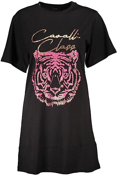 Cavalli Class T-Shirt Schwarzes Damen T-Shirt günstig online kaufen