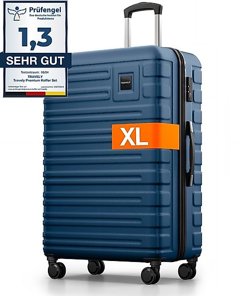 Travely Koffer Polycarbonat Koffer XL 77cm - Reisekoffer, Hartschalenkoffer günstig online kaufen