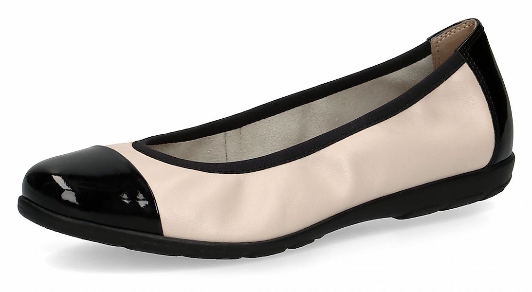 Caprice Ballerina, Loafer, Slipper, Festtags Schuh mit Lack-Details günstig online kaufen