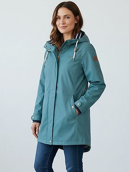Dry Fashion Regenjacke Kiel Damen Regenmantel Kiel mit verstellbarer Kapuze günstig online kaufen