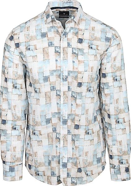 State Of Art Hemd Druck Blau  - Größe 3XL günstig online kaufen