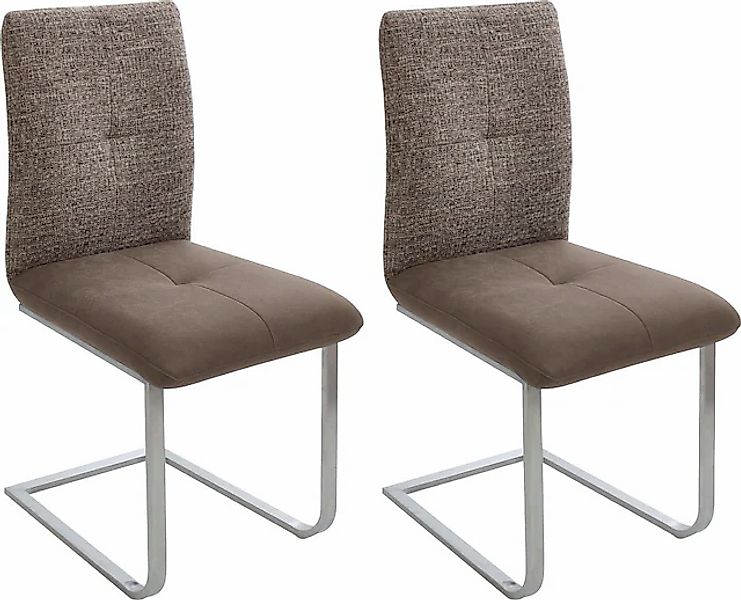 K+W Komfort & Wohnen Freischwinger »Giacomo II« (Set) 2 Stk.mit Metallgriff günstig online kaufen