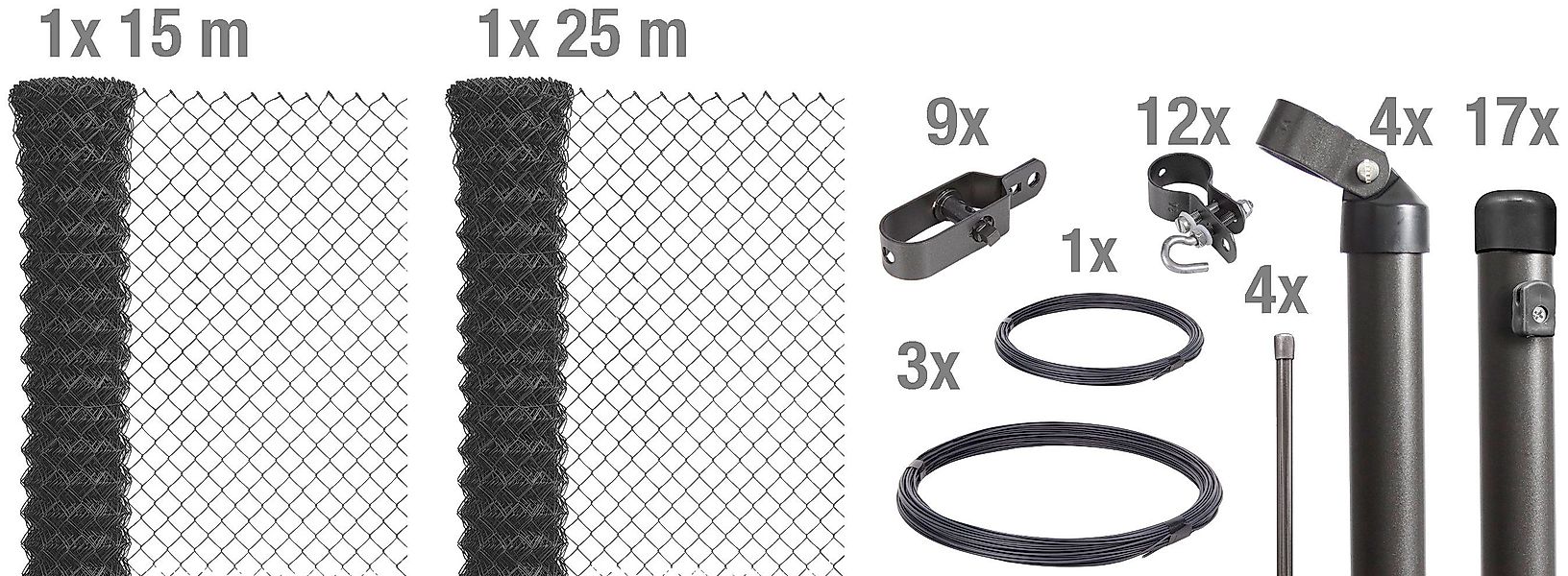 Alberts Maschendrahtzaun, (Set), Höhe: 80 - günstig online kaufen