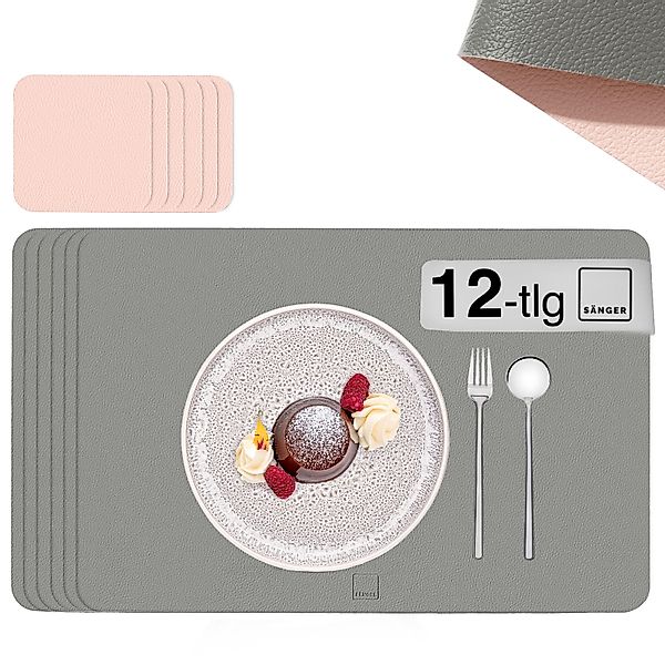 SÄNGER Platzset aus Kunstleder, (Set, 12-St., günstig online kaufen