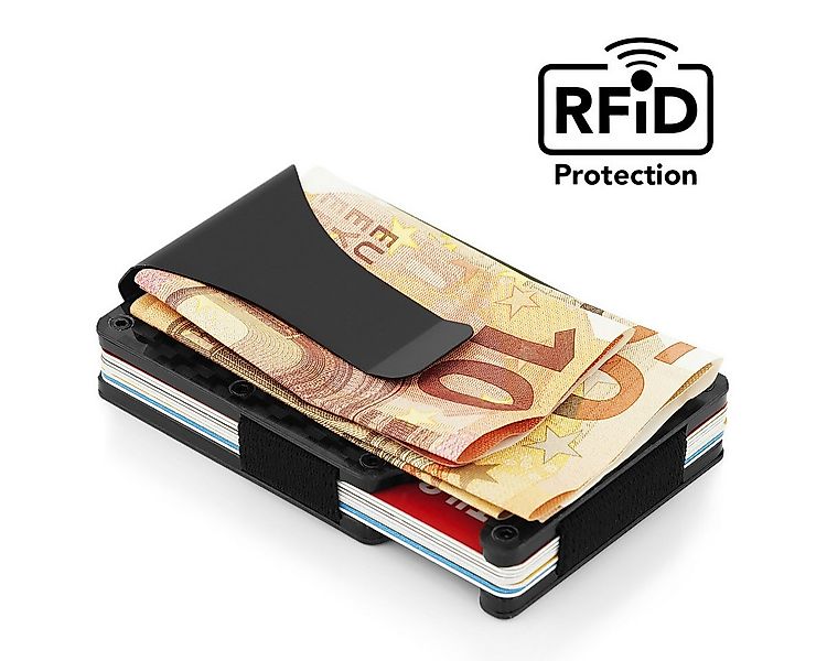 MidGard Kartenetui Kreditkartenetui mit Geldklammer Kartenhalter Kreditkart günstig online kaufen