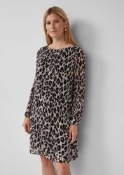 s.Oliver Minikleid Kleid Plissiertes Chiffonkleid mit günstig online kaufen