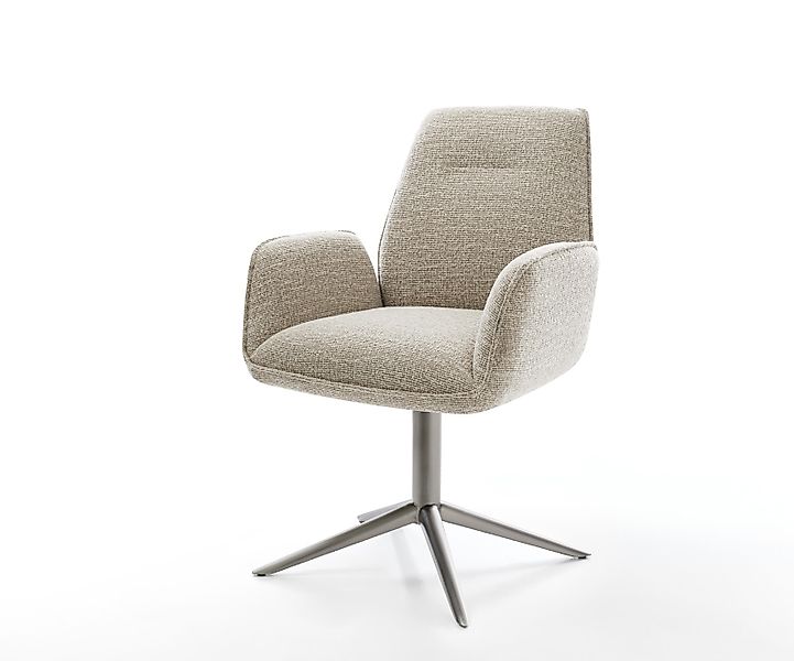 Drehstuhl Zoa-Flex Webstoff Soft Beige Fußkreuz Graphit 360° drehbar Wippfu günstig online kaufen