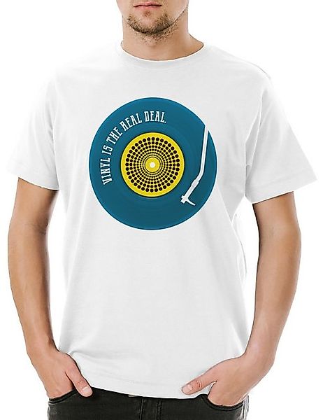 Urban Backwoods Print-Shirt Schallplatte Is The Real Deal Herren T-Shirt Sc günstig online kaufen