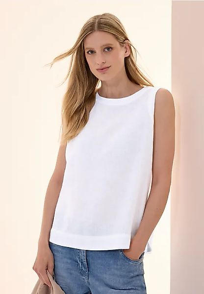 Leinen-Top mit Knopfleiste günstig online kaufen