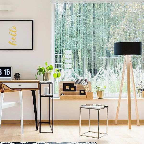 relaxdays Fadenvorhang 3 x Fadenvorhang weiß günstig online kaufen