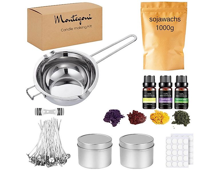 Montegoni Duftkerze Kerzenherstellungsset DIY Komplettset inkl. Sojawachs, günstig online kaufen