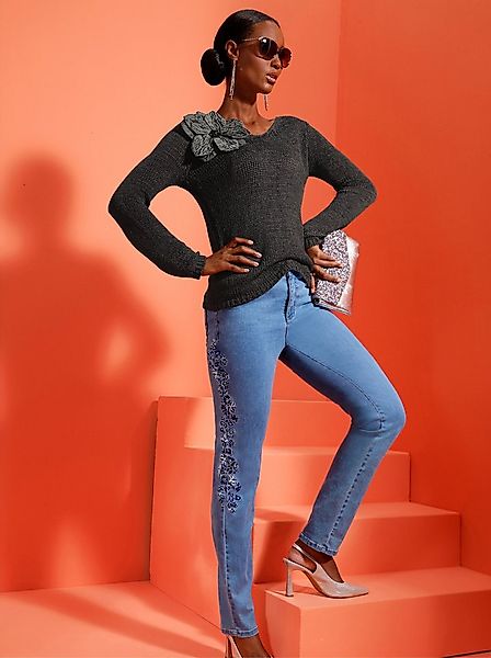 creation L Strickpullover Ajourpullover . günstig online kaufen